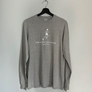 Grey Sport & Rich Long Sleeve Shirt in Small